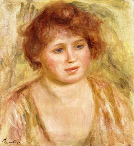 Kopf einer Frau, 1919 von Pierre Auguste Renoir