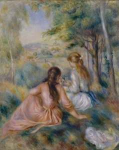 Auf der Wiese, 1888-92 von Pierre Auguste Renoir