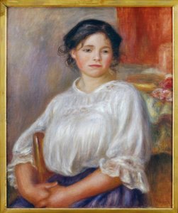 Jeune fille assise von Pierre Auguste Renoir
