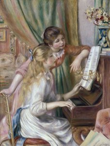 Junge Mädchen am Klavier von Pierre Auguste Renoir