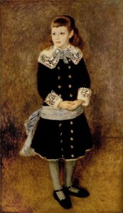 Das Mädchen mit dem blauen Gürtel von Pierre Auguste Renoir