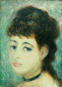 Porträt einer jungen Frau. Die Pariserin von Pierre Auguste Renoir