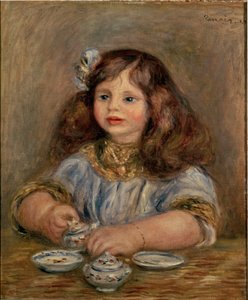 Porträt von Genevieve Bernheim de Villers (1907-1936), zukünftige Gräfin Jean de la Chapelle von Pierre Auguste Renoir