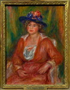 Porträt einer sitzenden Frau. Gemälde von Pierre Auguste Renoir (1841-1919) Paris, Louvre-Museum von Pierre Auguste Renoir