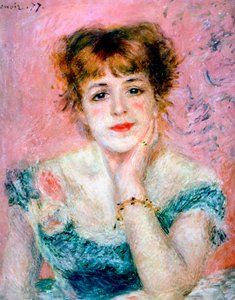 Porträt der Schauspielerin Jeanne Samary, 1878 von Pierre Auguste Renoir