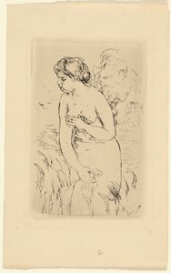 Stehender Badender von Pierre Auguste Renoir