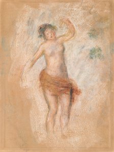 Studie einer Faunfrau, die für "Ödipus Rex" tanzt, ca. 1900