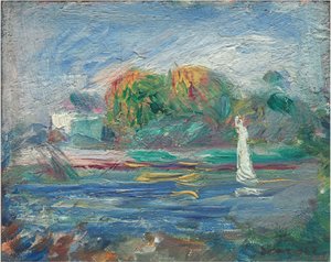 Der Blaue Fluss, ca. 1890-1900 von Pierre Auguste Renoir