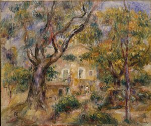 Der Bauernhof in Les Collettes, Cagnes von Pierre Auguste Renoir