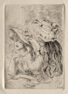 Die Hutnadel (Berthe Morisots Tochter und ihre Cousine), 1. Platte