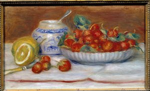 Die Erdbeeren. Gemälde von Pierre Auguste Renoir (1841-1919)