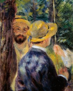 Die Schaukel (Detail). Porträt von Norbert Goeneutte, französischer Maler (1854-1894) von Pierre Auguste Renoir