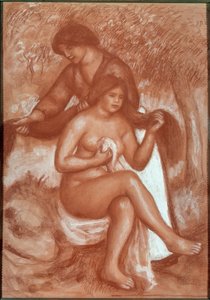 Die Toilette der Badenden von Pierre Auguste Renoir