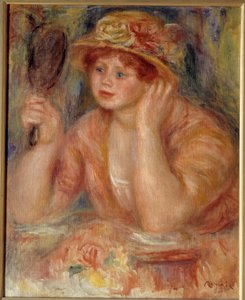 Die Frau im Spiegel von Pierre Auguste Renoir