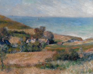 Ansicht der Küste bei Wargemont in der Normandie, 1880 von Pierre Auguste Renoir
