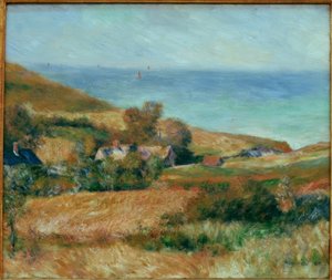 Blick auf die Küste bei Wargemont in der Normandie von Pierre Auguste Renoir