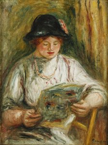Lesende Frau, ca. 1910-12 von Pierre Auguste Renoir