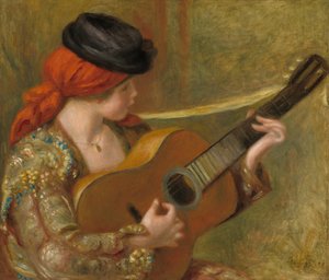 Junge spanische Frau mit Gitarre, 1898