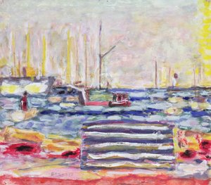 Ein Hafen in der Normandie, ca. 1930