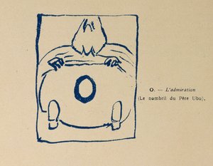 Bewunderung - Nabel des Père Ubu, aus dem Alphabet des Père Ubu