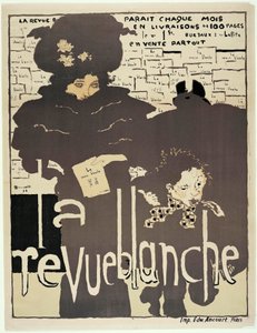 Presseplakat für "La Revue blanche". Porträt von Misia Sert (1872-1950) (?). Illustration von Pierre Bonnard (1867-1947) von Pierre Bonnard