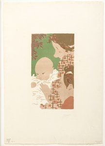 Andrée Terrasse mit Sohn Jean und Bruder Pierre Bonnard