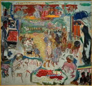 Große Dekoration, Straßenszene von Pierre Bonnard