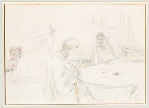 Der Verwundete in seiner Familie von Pierre Bonnard