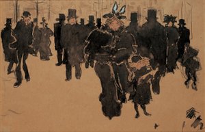 Le boulevard, ca. 1890 von Pierre Bonnard