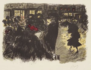 Einige Aspekte des Lebens in Paris, 7: Der Platz am Abend, um 1898