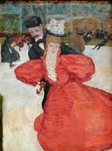 Die Eisbahn oder Die Schlittschuhläufer, um 1896-98 von Pierre Bonnard