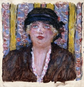 Frau mit Hut
