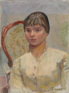 Junge Frau im Sessel (Studie), ca. 1916
