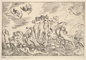 Triumph der Galatea, 1610-42 von Pierre Brebiette