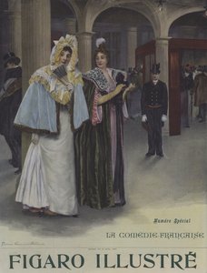 Ein Abonnementstag an der Comédie-Française. Titelblatt von Le Figaro Illustré, Juni 1897