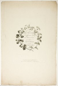 Umschlag für Sammlung verschiedener Blumensträuße, erfunden und gezeichnet von Jean Pillement und graviert von P. C. Canot von Pierre Charles Canot