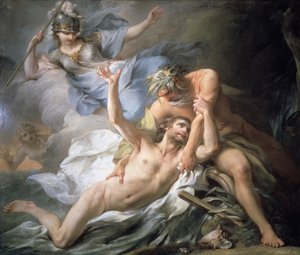 Ulysses landet auf der Insel der Calypso