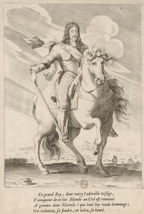 Reiterporträt von Ludwig XIII. von Frankreich von Pierre Daret