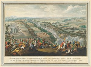 Die Schlacht von Poltawa am 27. Juni 1709 von Pierre Denis II Martin