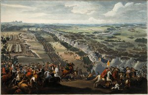 Die Schlacht von Poltawa am 27. Juni 1709, nach 1724 von Pierre Denis II Martin