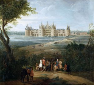 Ansicht des Schlosses Chambord, vom Park aus