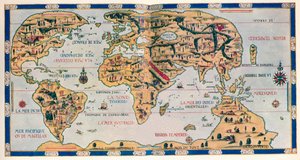 Die Dauphin-Weltkarte, 1546 von Pierre Desceliers
