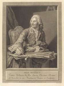 Jean Restout von Pierre Etienne Moitte after Maurice Quentin de La Tour