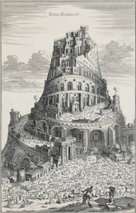 Turm von Babylon von Pierre Fourdrinier