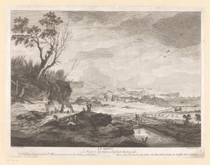 Landschaft mit ruhenden Figuren von Pierre Francois Beaumont