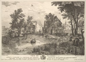 Ansicht von Flandern Veue de Flandre nach dem Gemälde in der Sammlung von Madame la Comtesse von Pierre Francois Beaumont