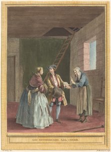 Die Wahrsagerinnen von Pierre Francois Martenasie after Jean Baptiste Oudry