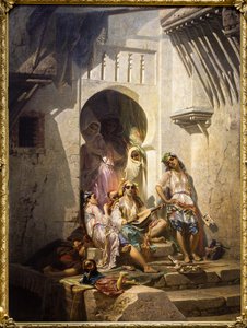 Frauen von Algier, Innenhof von Pierre François Eugène (after) Giraud