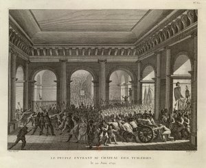 Das Volk betritt das Schloss der Tuilerien von Pierre Gabriel Berthault