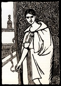 Junge Frau mit Zigarette für „Cheri“ von Colette von Pierre Georges Jeanniot